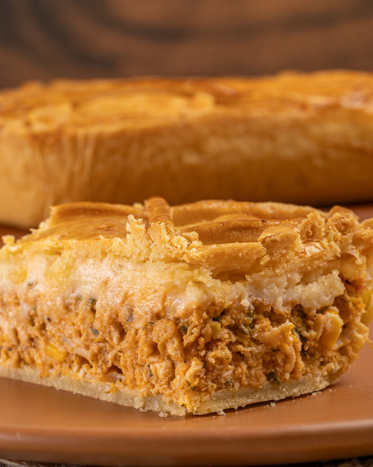 Torta salgada de frango Bread King Blumenau